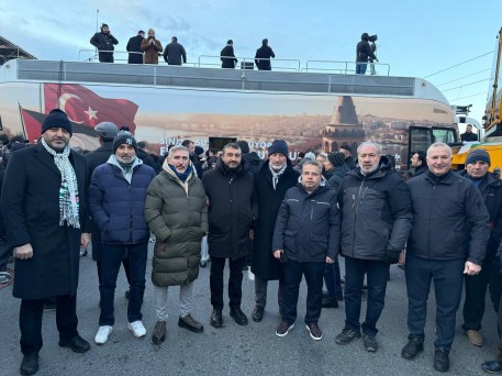 FİLİSTİN’E DESTEK EYLEMİNE KATILDIK