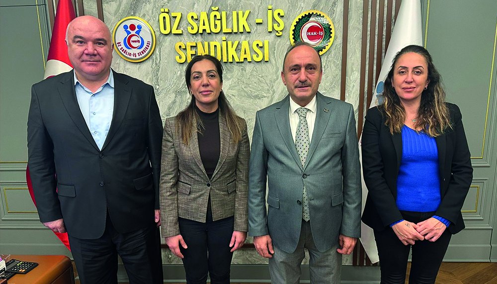 SENDİKAMIZDAN ÖZ SAĞLIK İŞ SENDİKASINA YENİDEN GENEL BAŞKAN SEÇİLEN DEVLET SERT’E HAYIRLI OLSUN ZİYARETİ