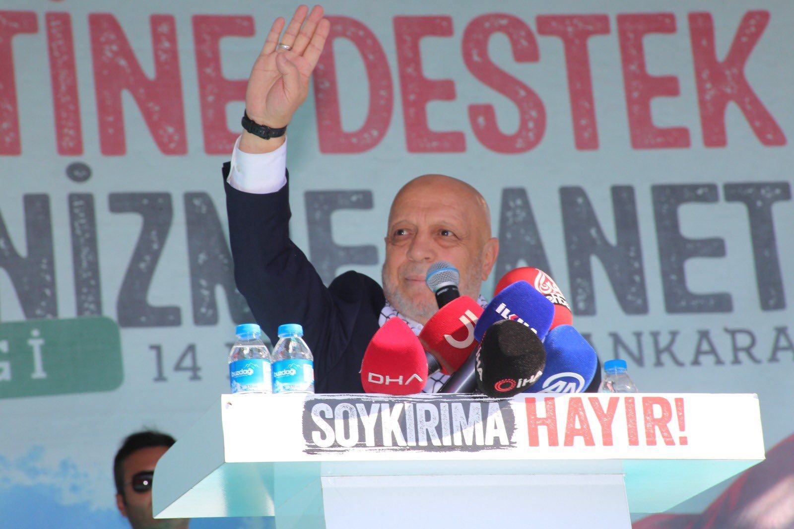 SOYKIRIMA HAYIR, FİLİSTİN’E DESTEK, SİYONİZME LANET MİTİNGİNE KATILDIK